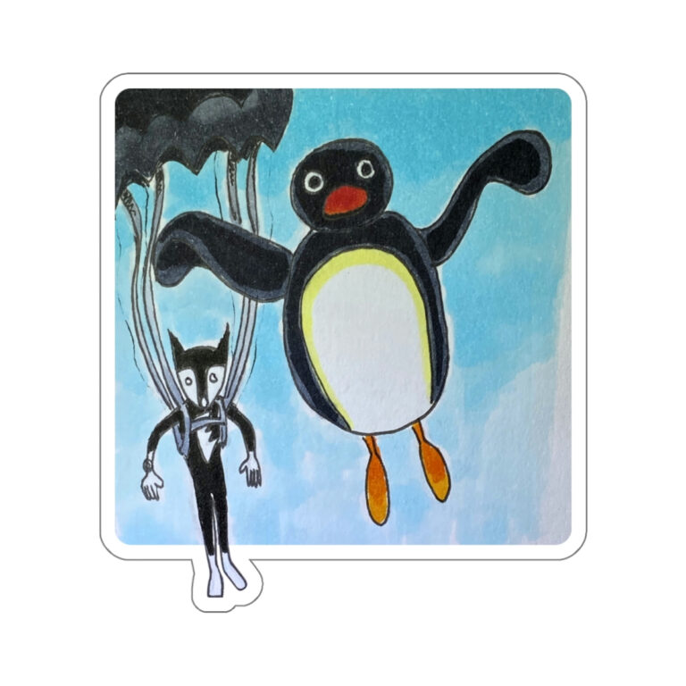 I bet you didn't know penguins can fly Die-Cut Stickers