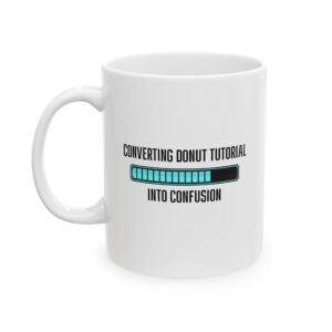 Donut Tutorial Troubles - Blender Artist's Loading Bar - Creative Professional Humor Tech Mug - Perfect Gift for Coffee Lovers