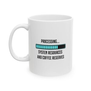 Processing Power - Designer's Loading Bar - Creative Professional Humor Tech Mug - Perfect Gift for Coffee Lovers